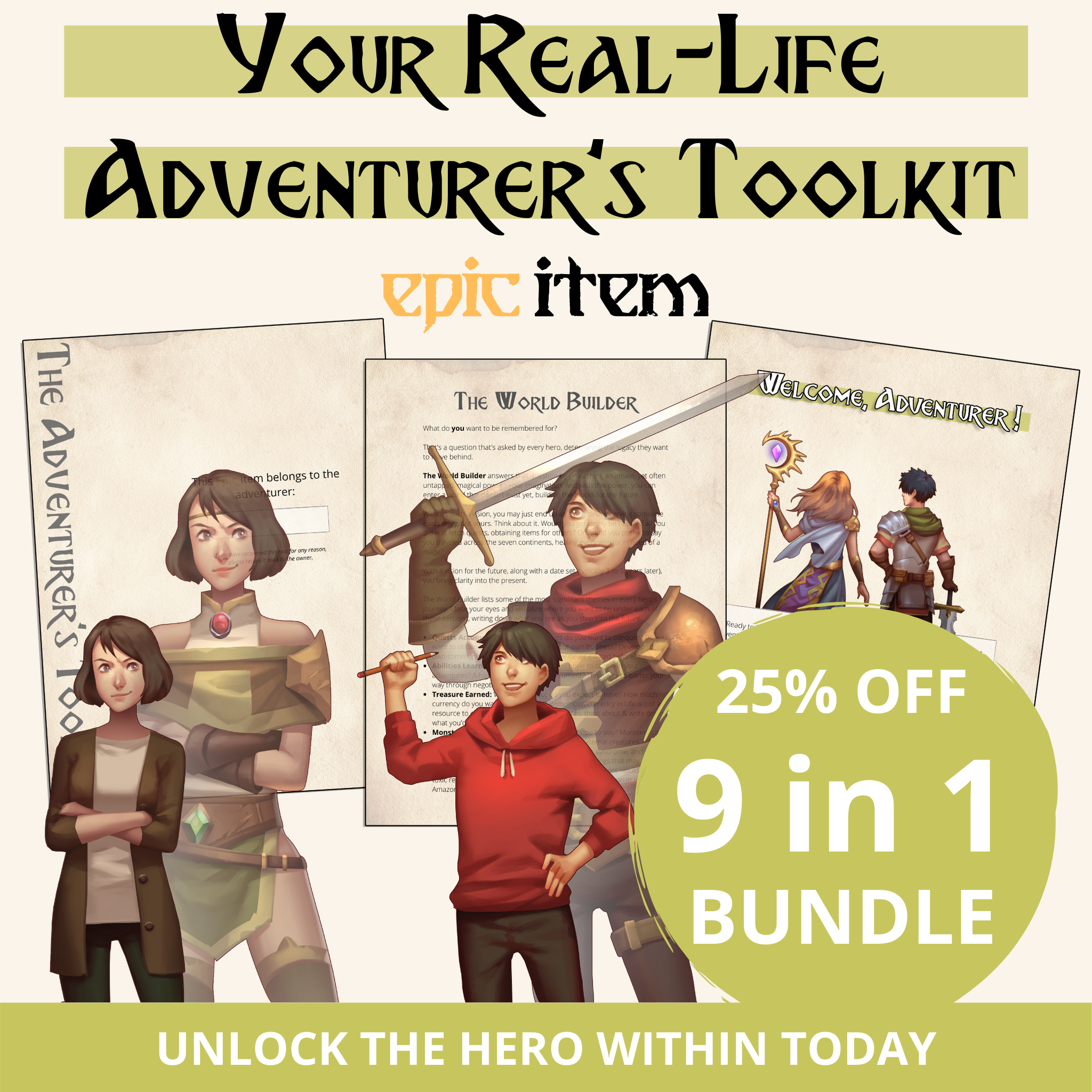 The Complete Adventurer's Toolkit Bundle: Action Guides & Printable PDF